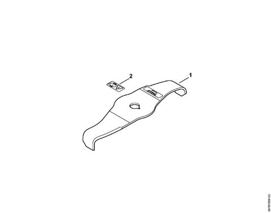FS Herramientas de corte Cuchillas picadoras 270-2 Cuchillas picadoras 270-2 de la marca Stihl