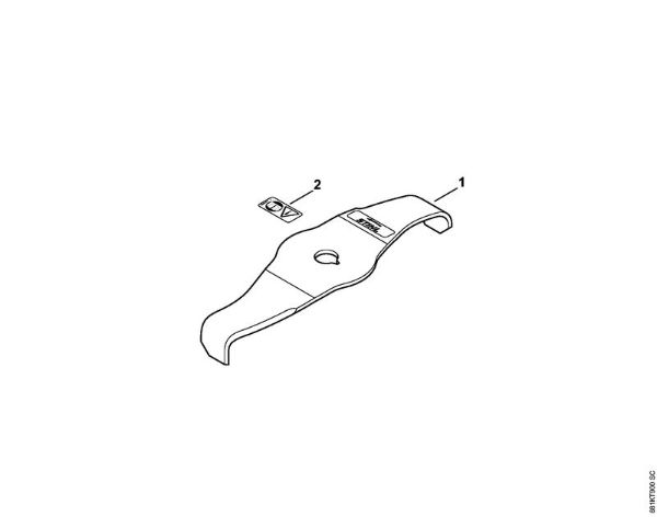 FS Herramientas de corte Cuchillas picadoras 270-2 Cuchillas picadoras 270-2 de la marca Stihl