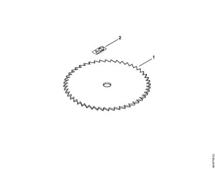 FS Herramientas de corte Sierra circular 250-50, dientes en pico Sierra circular 250-50, dientes en pico de la marca Stihl