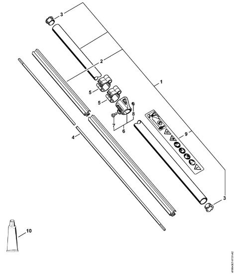 Motoguadañas (FS) FS 100 Vástago FS 100 de la marca Stihl