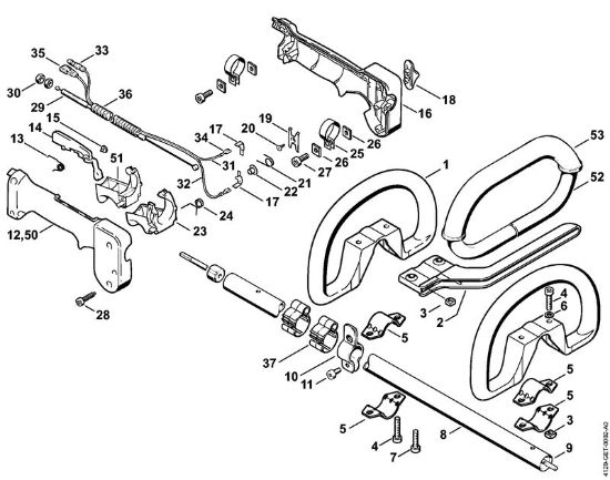 Motoguadañas (FS) FS 106 Manillar tubular cerrado de la marca Stihl