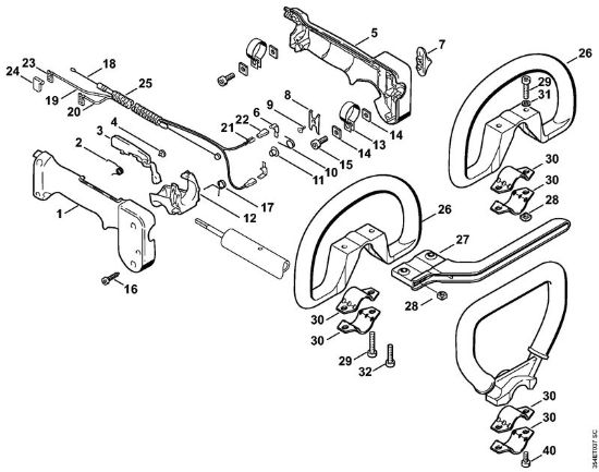 Motoguadañas (FS) FS 108 Manillar tubular cerrado de la marca Stihl