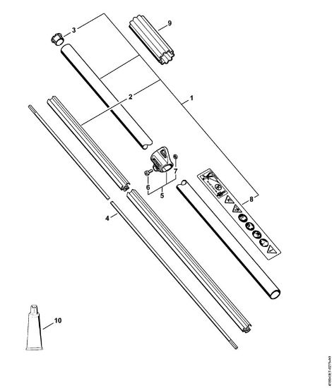 Motoguadañas (FS) FS 111 R Vástago FS 111 R de la marca Stihl