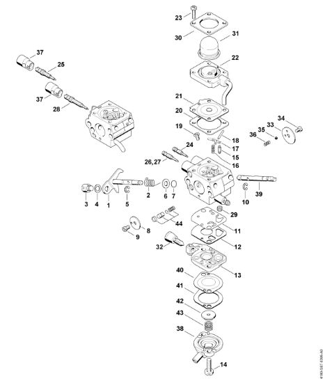 Imagen de Carburador C1Q-S173, C1Q-S130, C1Q-S175, C1Q-S132 FS 130