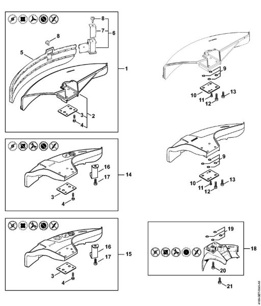 Motoguadañas (FS) FS 130 Protector de la marca Stihl