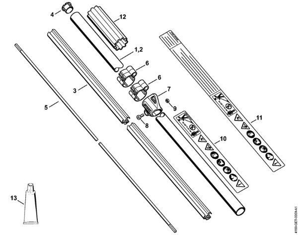 Motoguadañas (FS) FS 130 Vástago de la marca Stihl