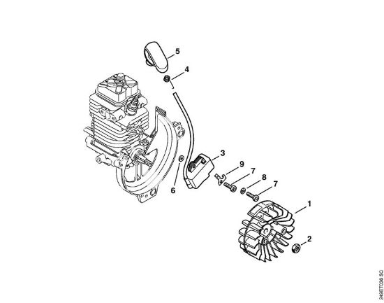 Motoguadañas (FS) FS 130 R Sistema de encendido de la marca Stihl