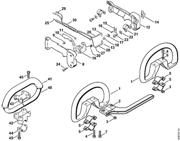 Motoguadañas (FS) FS 180 Manillar tubular cerrado de la marca Stihl