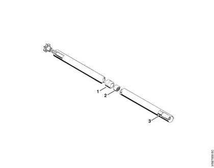 Motoguadañas (FS) FS 200 Vástago, Tubo de soporte, Manillar tubular   X 12 817 754 (24.85) de la marca Stihl