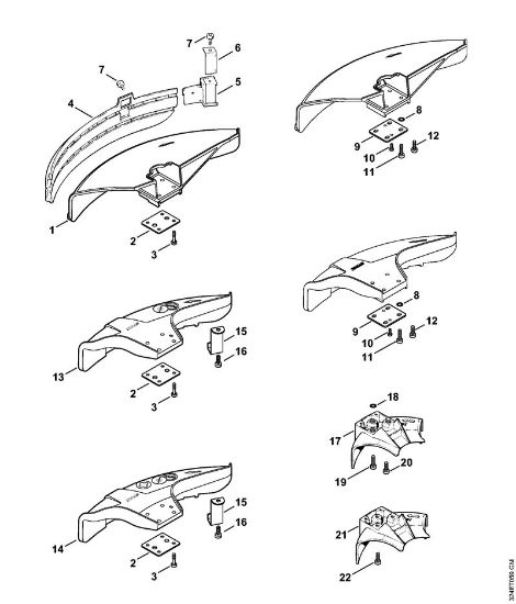 Motoguadañas (FS) FS 220 K Protector de la marca Stihl