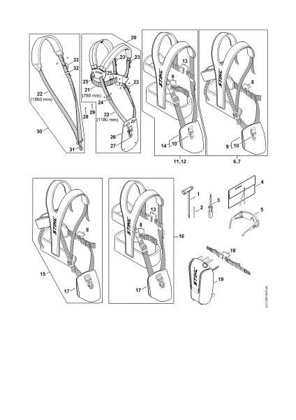 Imagen de Herramientas, Cinturán de porte doble FS 240 C-E