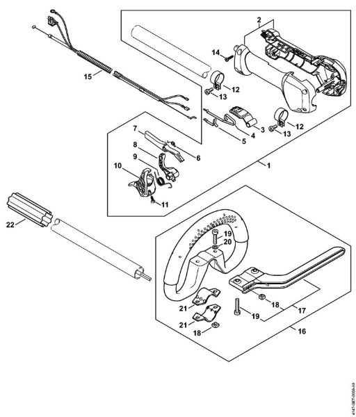 Motoguadañas (FS) FS 240 RC-E Manillar tubular cerrado de la marca Stihl