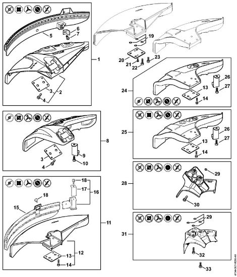 Motoguadañas (FS) FS 250 Protector de la marca Stihl
