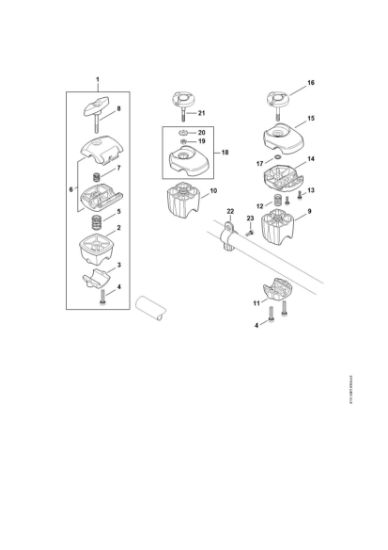 Imagen de Soporte del manillar FS 260 C-E