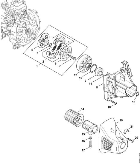 Imagen de Embrague, Carcasa del embrague FS 261 C-E