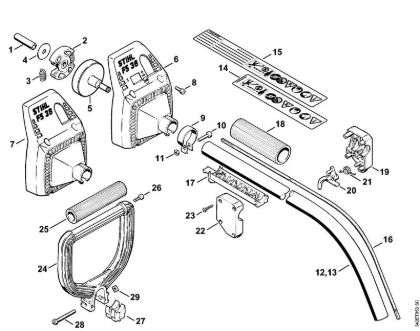 Motoguadañas (FS) FS 36 R Embrague, Vástago FS 36 de la marca Stihl