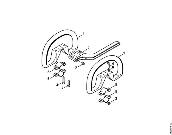 Motoguadañas (FS) FS 44 Manillar tubular cerrado de la marca Stihl