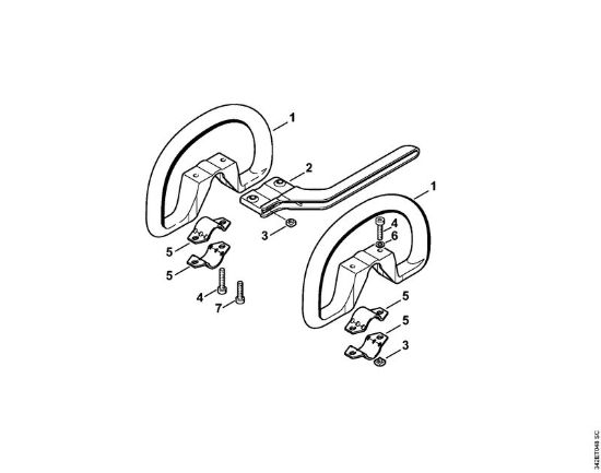 Motoguadañas (FS) FS 44 R Manillar tubular cerrado de la marca Stihl