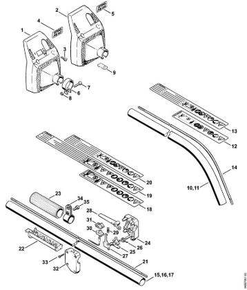 Motoguadañas (FS) FS 44 R Vástago FS 40, FS 44 de la marca Stihl
