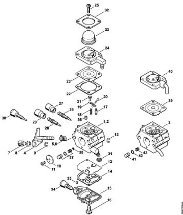 Motoguadañas (FS) FS 45 C-E Carburador C1Q-S186, C1Q-S153, C1Q-S97 (16.2014), (46.2012), (29.2010), (15.2009) de la marca Stihl