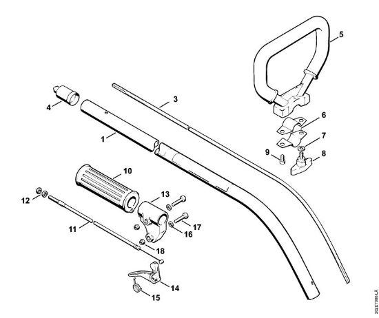 Motoguadañas (FS) FS 56 (4125) Vástago, Empuóadura cerrada de la marca Stihl