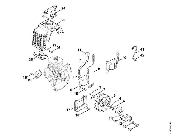 Motoguadañas (FS) FS 62 R Sistema de encendido, Embrague de la marca Stihl