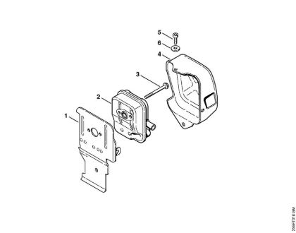 Motoguadañas (FS) FS 65-4 Silenciador de la marca Stihl