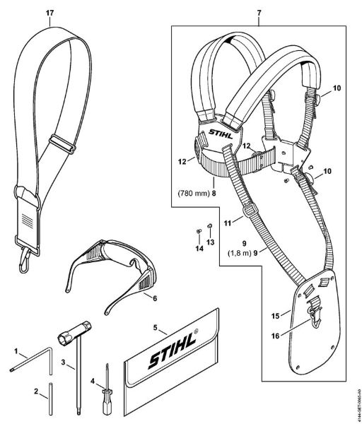 Motoguadañas (FS) FS 70 C-E Herramientas, Accesorios extra de la marca Stihl