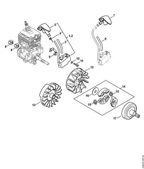 Motoguadañas (FS) FS 70 C-E Sistema de encendido, Embrague de la marca Stihl