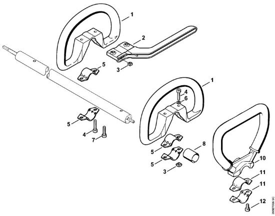 Motoguadañas (FS) FS 72 Manillar tubular cerrado de la marca Stihl