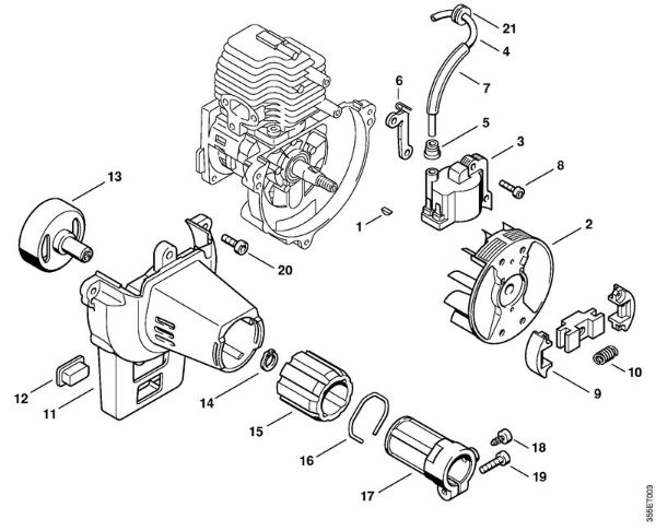 Motoguadañas (FS) FS 76 Sistema de encendido, Embrague de la marca Stihl