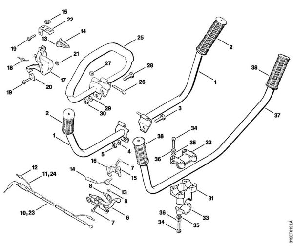 Motoguadañas (FS) FS 80 AVRE Manillar tubular de la marca Stihl