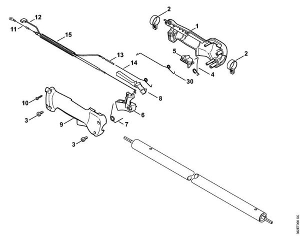 Motoguadañas (FS) FS 80 R Empuóadura (24.2002) de la marca Stihl