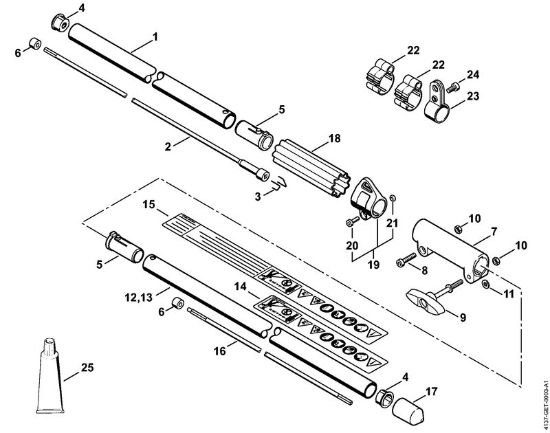 Motoguadañas (FS) FS 85 T Vástago FS 85 T (14.2002) de la marca Stihl