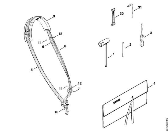 Motoguadañas (FS) FS 86 Herramientas, Accesorios extra de la marca Stihl