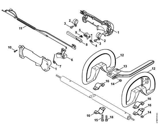 Motoguadañas (FS) FS 87 R Empuóadura de la marca Stihl