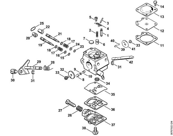 Motoguadañas (FS) FS 88 Carburador WT-367 de la marca Stihl