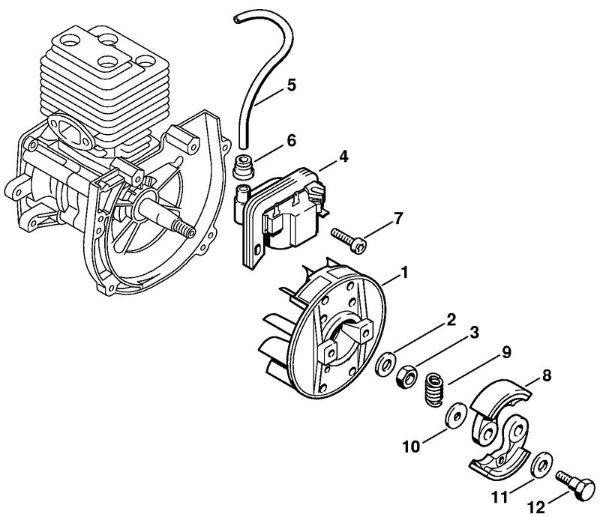 Motoguadañas (FS) FS 88 Sistema de encendido, Embrague de la marca Stihl