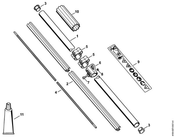 Motoguadañas (FS) FS 89 R Vástago de la marca Stihl