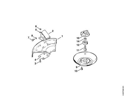 Motoguadañas (FS) FS 90 - 4117 Protector de la marca Stihl