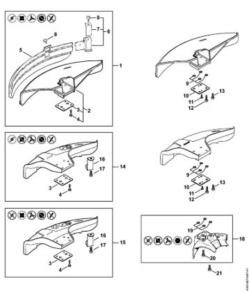 Motoguadañas (FS) FS 90 - 4180 Protector de la marca Stihl