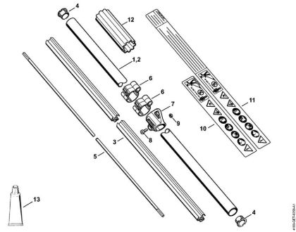 Motoguadañas (FS) FS 90 - 4180 Vástago de la marca Stihl