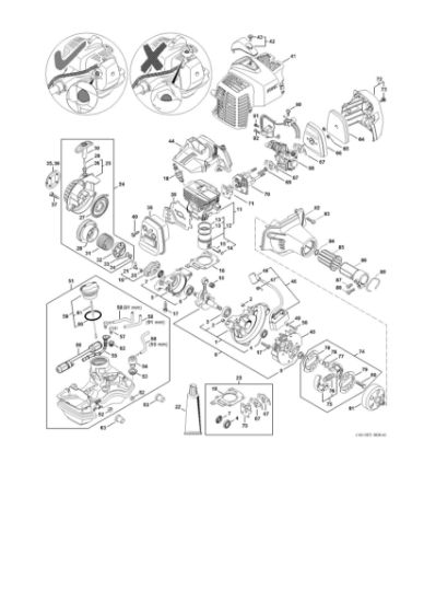 Imagen de Piezas motrices desde el námero de máquina 516962085 FS 94 RC-E