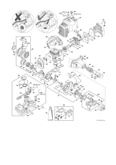 Imagen de Piezas motrices hasta el námero de máquina 514309587 FS 94 RC-E