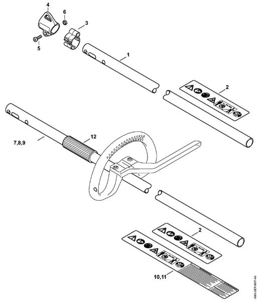 Motoguadañas de baterí­a (FSA) FSA 90 Vástago de la marca Stihl