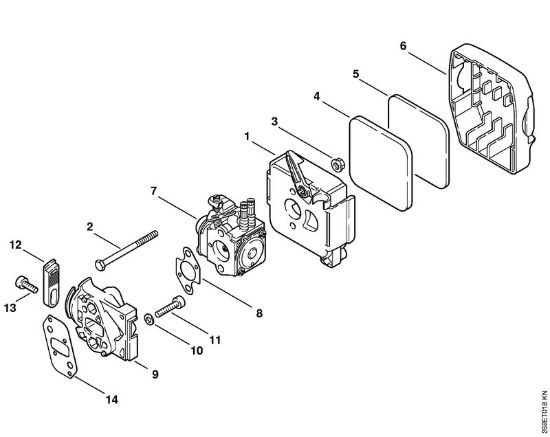 Motoguadañas de mochila (FR) FR 125 SEA Filtro de aire FR 125 de la marca Stihl
