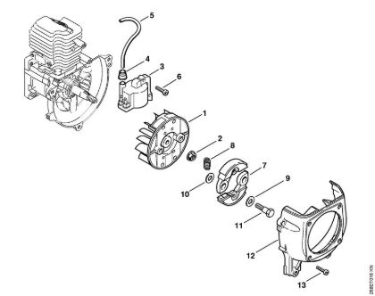 Motoguadañas de mochila (FR) FR 125 SEA FR 125 Sistema de encendido, Embrague de la marca Stihl