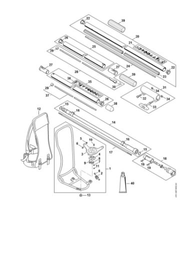Imagen de Bastidor de porte, Vástago FR 235