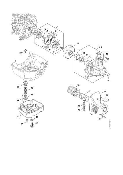 Imagen de Embrague, Carcasa del embrague FR 410 C-E