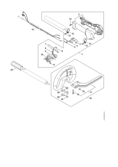 Imagen de Empuáadura de mando FR 480 C-E (4147)
